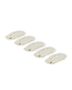 Clip de seguridad pelo (5 uds)-Blanco