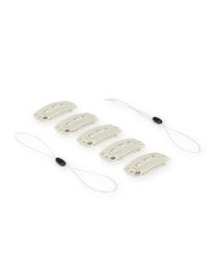 Clip Seguridad de Doble Bucle con Pinza-Blanco
